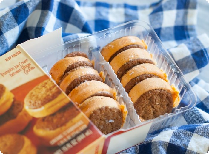 Sweet on Trader Joe's Saturday Mini Ginger Pumpkin Ice Cream Mouthfuls